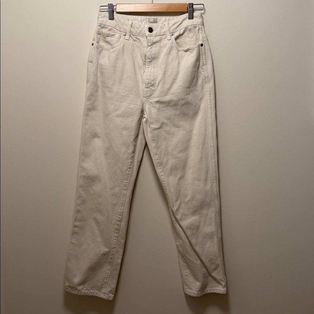 Khaite Abigail Off-White Jeans 28 - Picture 3 of 9